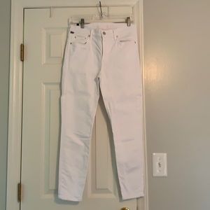 Citizens of Humanity white cropped skinny jeans